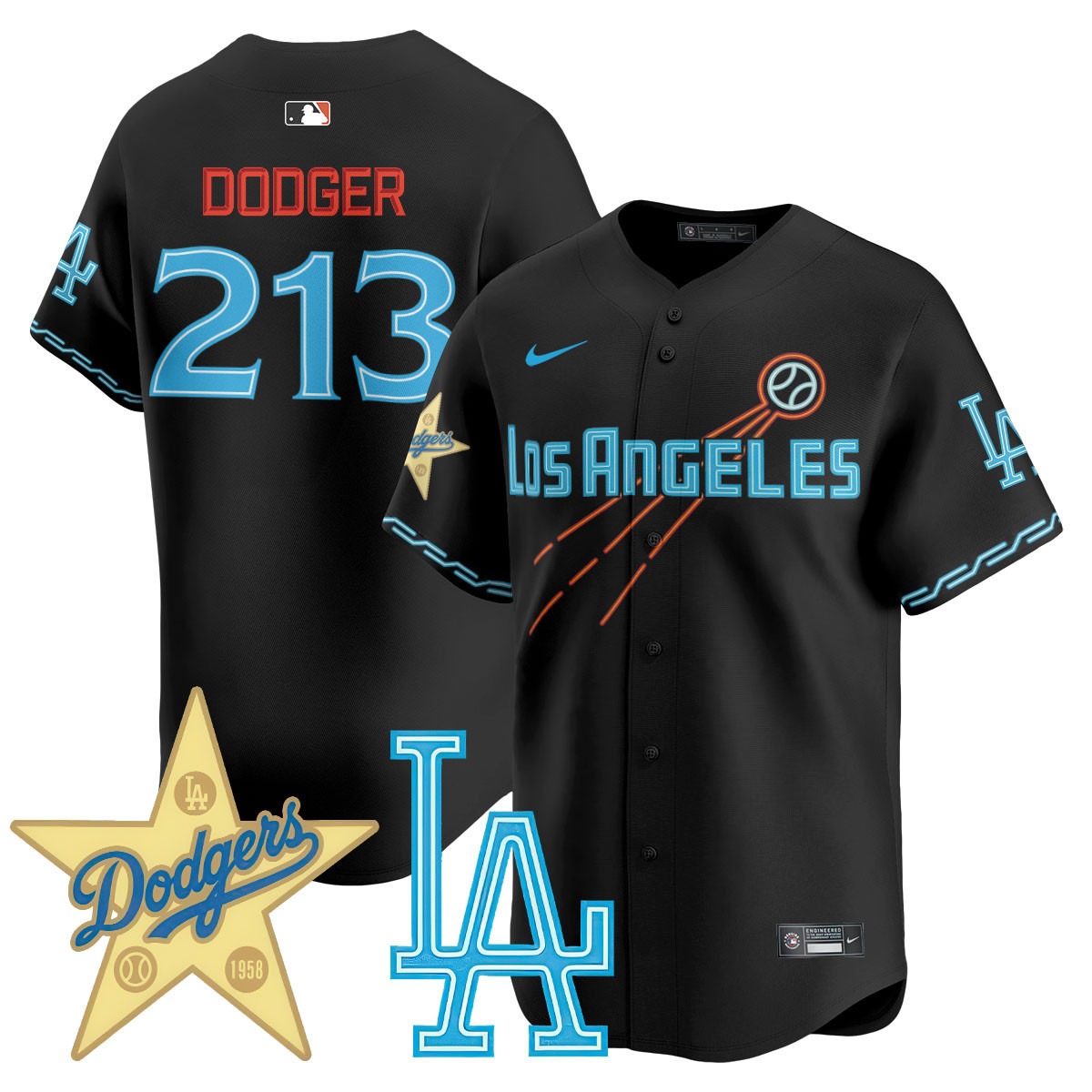 Los Angeles Dodgers City Connect Concept Jersey - All Stitched - Limited Jersey | MLB Jersey Los Angeles Dodgers City Connect Concept Jersey - All Stitched - Limited Jersey | MLB Jersey