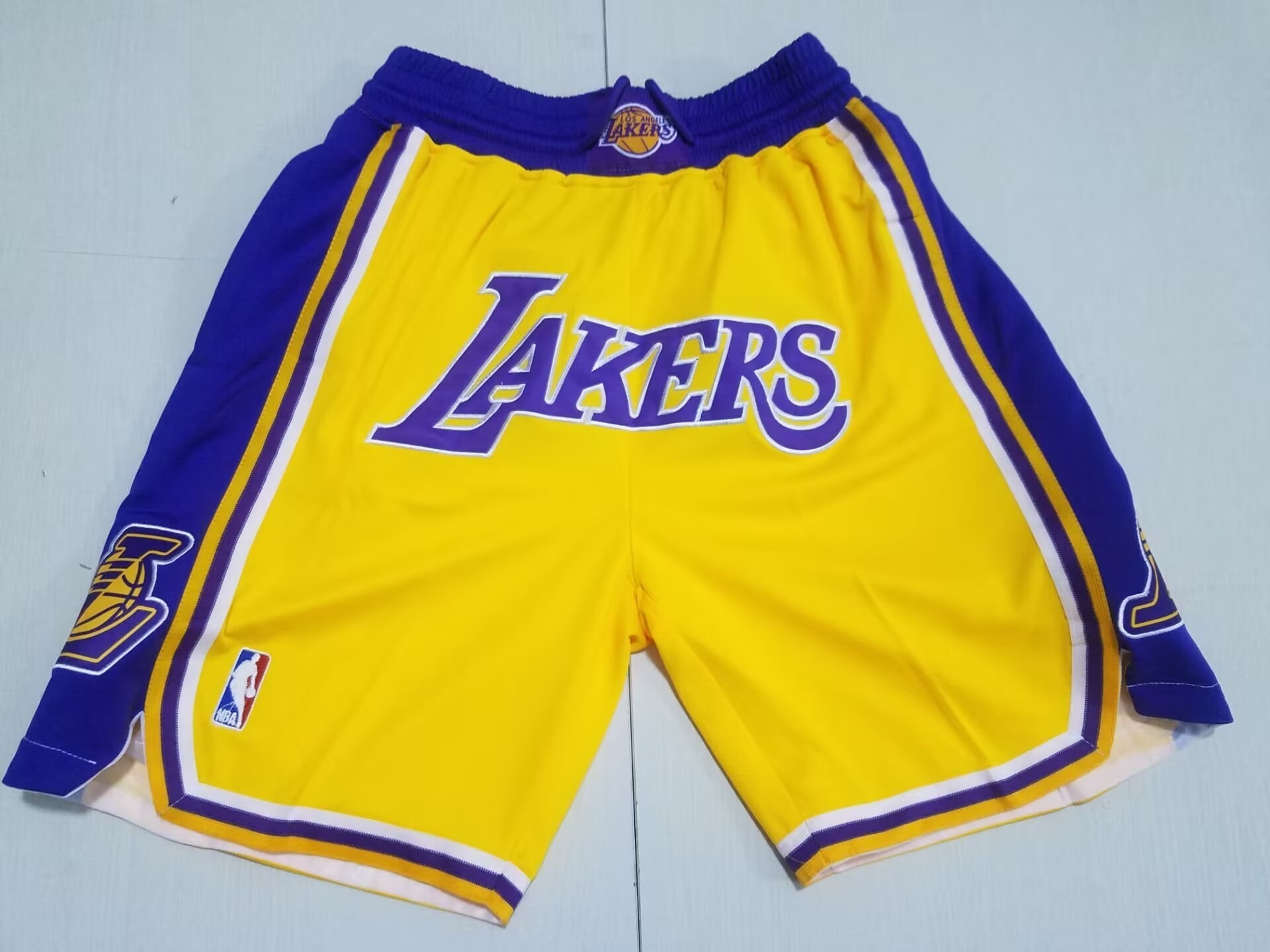 NBA Los Angeles Lakers Retro Swing Men Yellow Stitched Pocket Basketball Shorts - Limited Shorts | NBA Shorts NBA Los Angeles Lakers Retro Swing Men Yellow Stitched Pocket Basketball Shorts - Limited Shorts | NBA Shorts