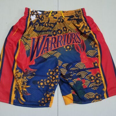 NBA 2023 Year of the Rabbit Camouflage Pockets Basketball Shorts Golden State Warriors Basketball Shorts - Limited Shorts | NBA Shorts
