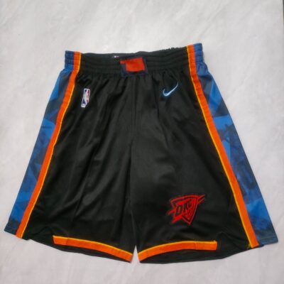 NBA Oklahoma City Thunder City Edition Short Black Basketball Team Shorts - Limited Shorts | NBA Shorts