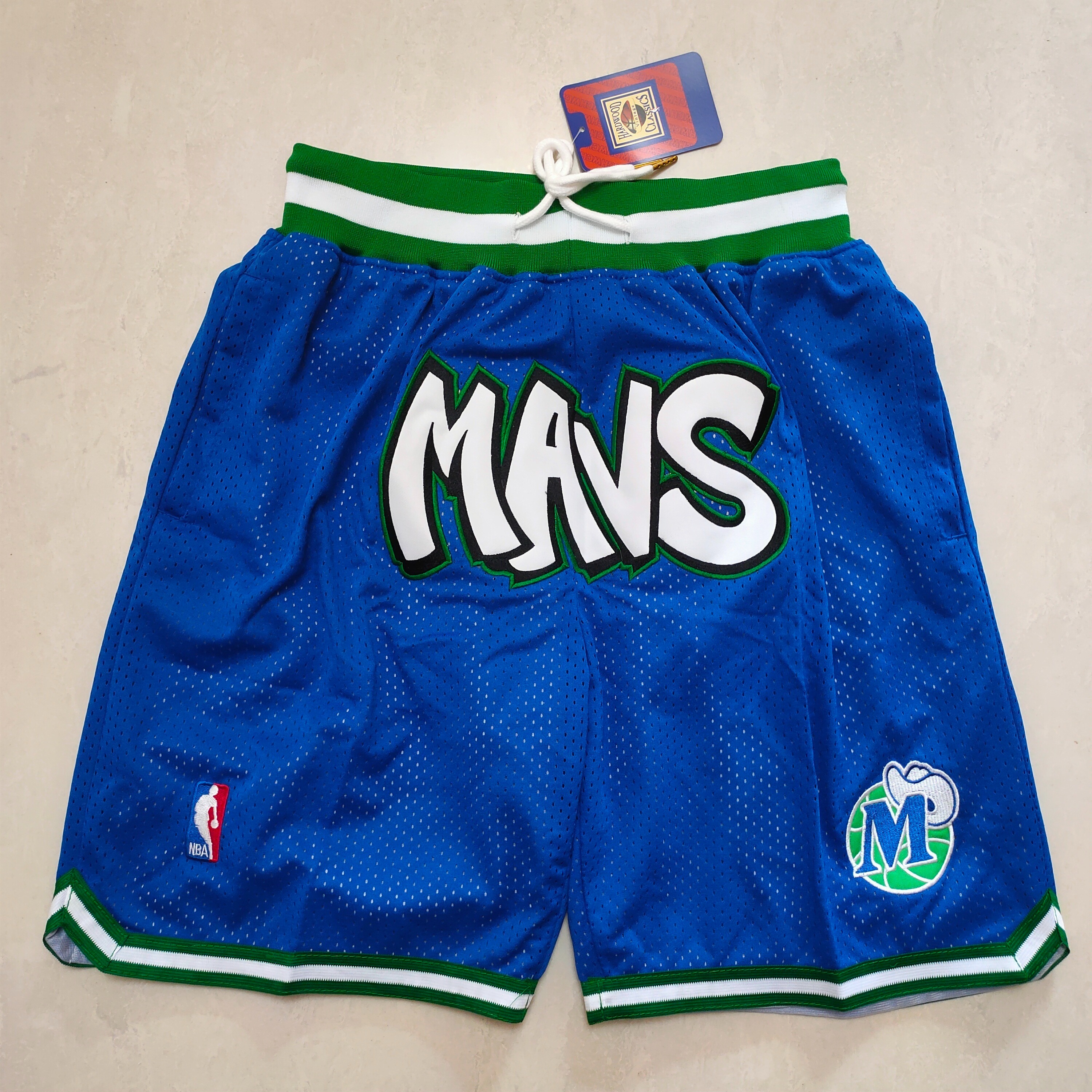 1998-99 Dallas Mavericks Mitchell & Ness Blue Swingman Basketball Shorts - Limited Shorts | NBA Shorts 1998-99 Dallas Mavericks Mitchell & Ness Blue Swingman Basketball Shorts - Limited Shorts | NBA Shorts