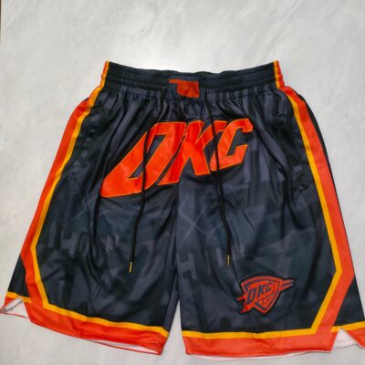 NBA Oklahoma City Thunder Basketball Shorts Stitched Vintage Shorts - Limited Shorts | NBA Shorts