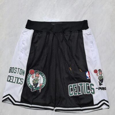 Boston Celtics NBA Ultra Game Mesh At The Knee Basketball Black/White Shorts - Limited Shorts | NBA Shorts