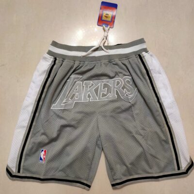 NBA Just Don Los Angeles Lakers 1996-97 Silver Gray Mesh Shorts - Limited Shorts | NBA Shorts