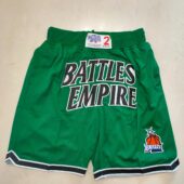 Battles Empire Green Basketball Shorts - Limited Shorts | NBA Shorts