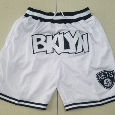 NBA Brooklyn Nets Icon Edition White Basketball Shorts - Limited Shorts | NBA Shorts