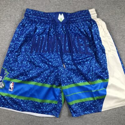 NBA Milwaukee Bucks City Edition Blue Shorts - Limited Shorts | NBA Shorts