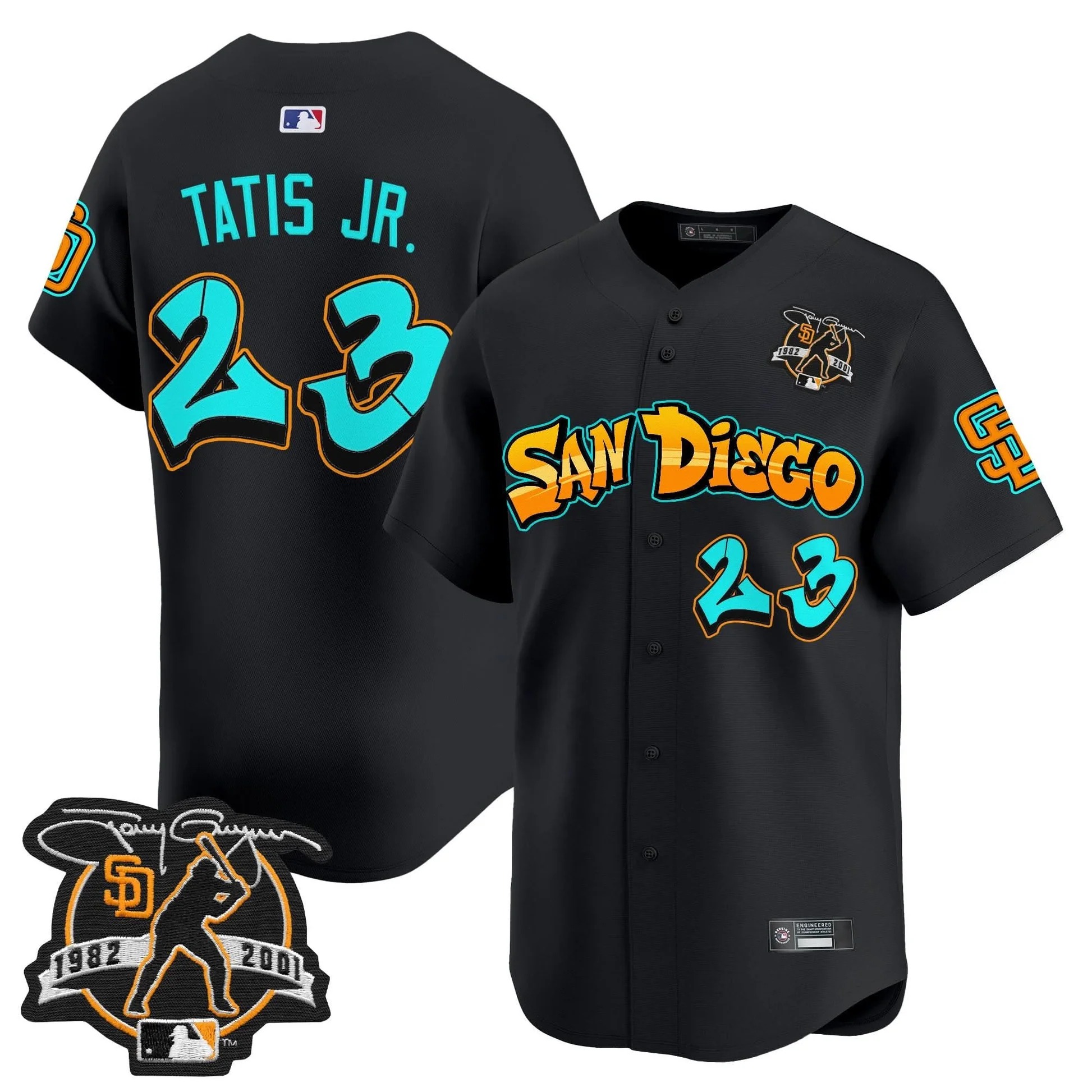 San Diego Padres 'Graffiti Barrio Edition' Vapor Premier Limited Jersey - All Stitched - Limited Jersey | MLB Jersey San Diego Padres 'Graffiti Barrio Edition' Vapor Premier Limited Jersey - All Stitched - Limited Jersey | MLB Jersey