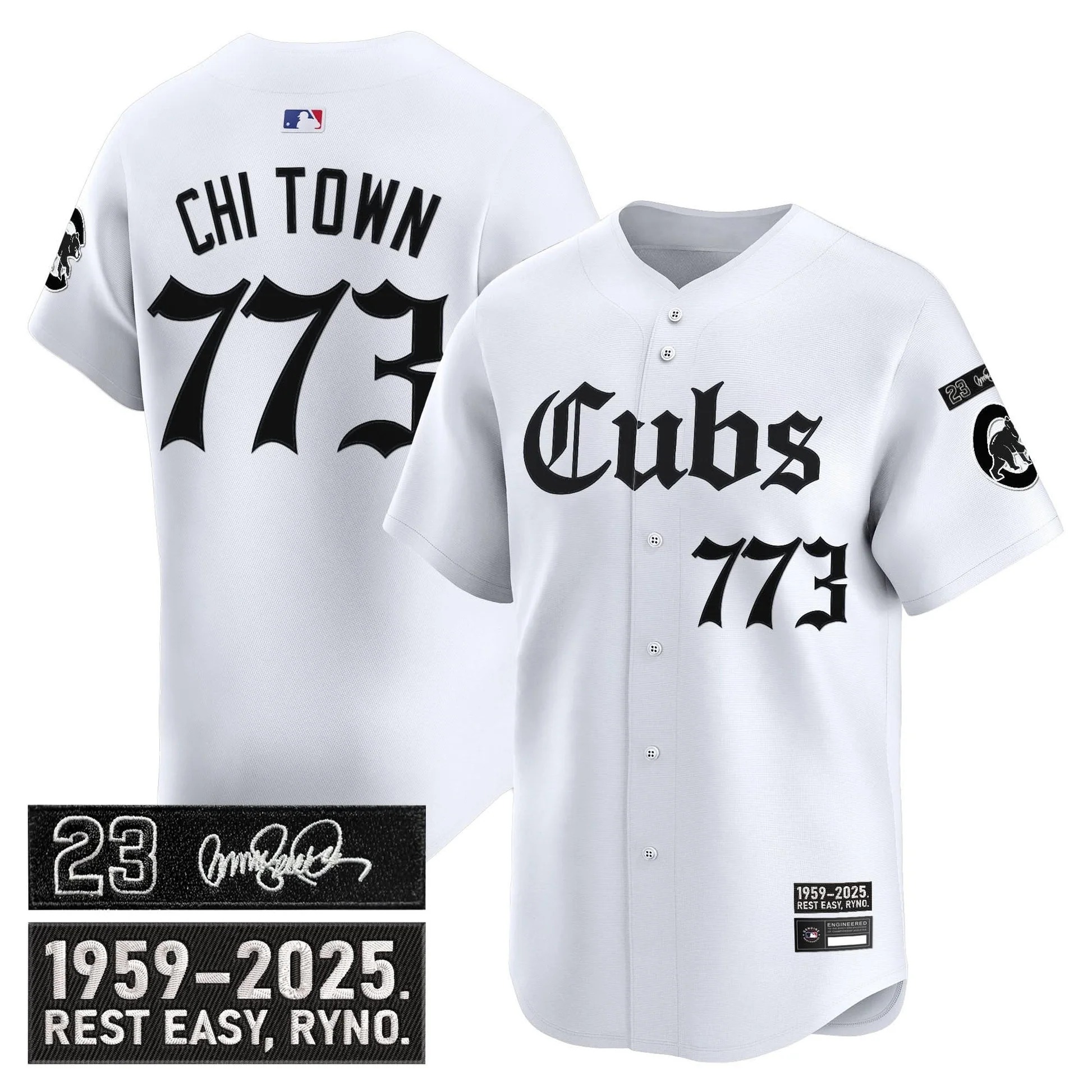 Chicago Cubs 'Ryne Sandberg Tribute' Vapor Premier Limited Jersey - Gothic Edition - All Stitched - Limited Jersey | MLB Jersey Chicago Cubs 'Ryne Sandberg Tribute' Vapor Premier Limited Jersey - Gothic Edition - All Stitched - Limited Jersey | MLB Jersey
