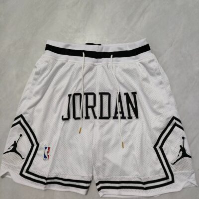 NBA Air Jordan Spirit Diamond White Basketball  Shorts - Limited Shorts | NBA Shorts