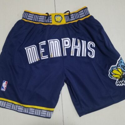 NBA Just Don Memphis Grizzlies Navy Basketball Team Shorts - Limited Shorts | NBA Shorts