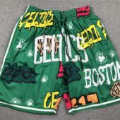 Boston Celtics Graffiti Fashion Shorts - Limited Shorts | NBA Shorts