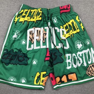 Boston Celtics Graffiti Fashion Shorts - Limited Shorts | NBA Shorts