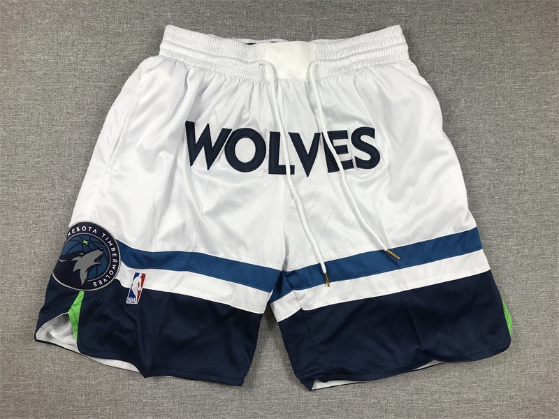 NBA Swingman Hardwood Classic Edition Minnesota Timberwolves White Shorts - Limited Shorts | NBA Shorts NBA Swingman Hardwood Classic Edition Minnesota Timberwolves White Shorts - Limited Shorts | NBA Shorts