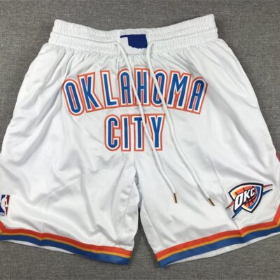 NBA Swingman Home Oklahoma City Thunder White Shorts - Limited Shorts | NBA Shorts