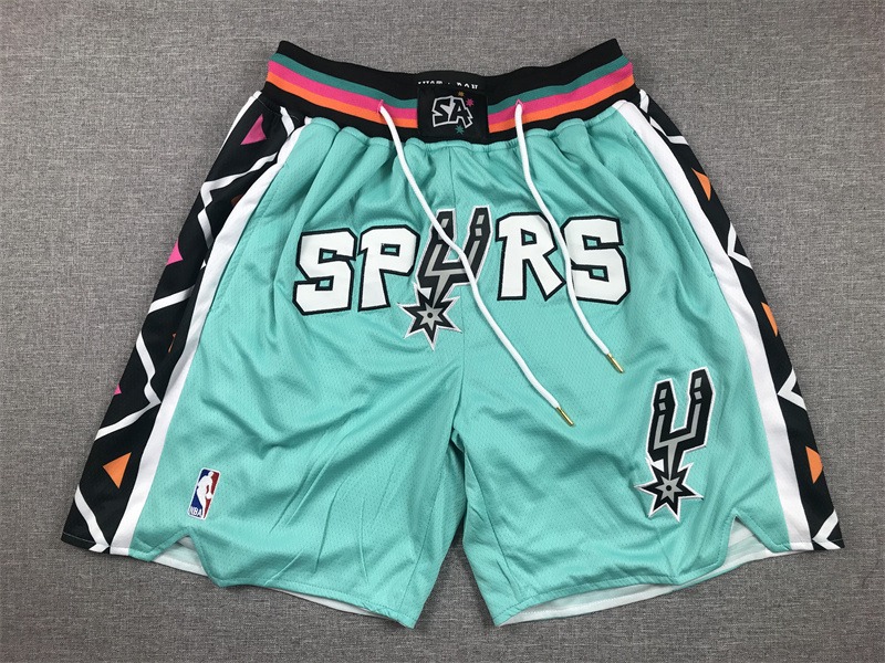 NBA San Antonio Spurs City Edition 2023-24 Turquoise Shorts - Limited Shorts | NBA Shorts NBA San Antonio Spurs City Edition 2023-24 Turquoise Shorts - Limited Shorts | NBA Shorts