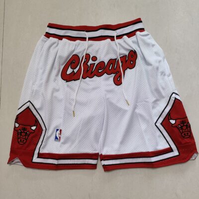 NBA Swingman Icon Chicago Bulls White Basketball Shorts - Limited Shorts | NBA Shorts