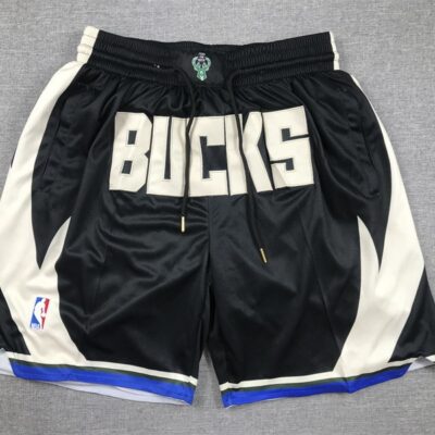 NBA Milwaukee Bucks Just Don Black Shorts - Limited Shorts | NBA Shorts