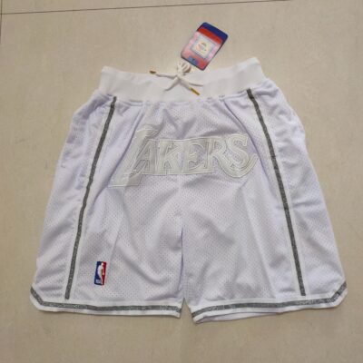 NBA Just Don Mitchell & Ness Los Angeles Lakers White/Gold Basketball Shorts - Limited Shorts | NBA Shorts
