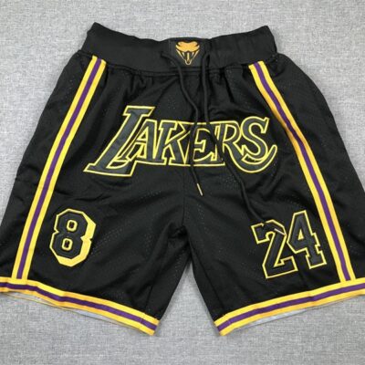 Los Angeles Lakers 8-24 Black Mamba Black Basketball Shorts - Limited Shorts | NBA Shorts