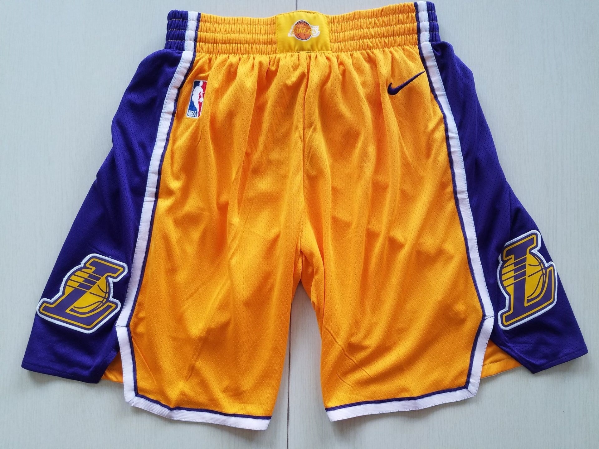 NBA Los Angeles Lakers Nike Icon Swingman Short Yellow Basketball Team Shorts - Limited Shorts | NBA Shorts NBA Los Angeles Lakers Nike Icon Swingman Short Yellow Basketball Team Shorts - Limited Shorts | NBA Shorts