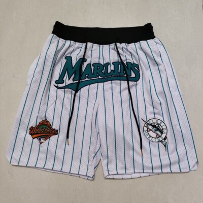 Miami Marlins White Shorts - Limited Shorts | MLB Shorts