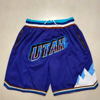 Utah Jazz Just Don Blue Basketball Team Shorts - Limited Shorts | NBA Shorts