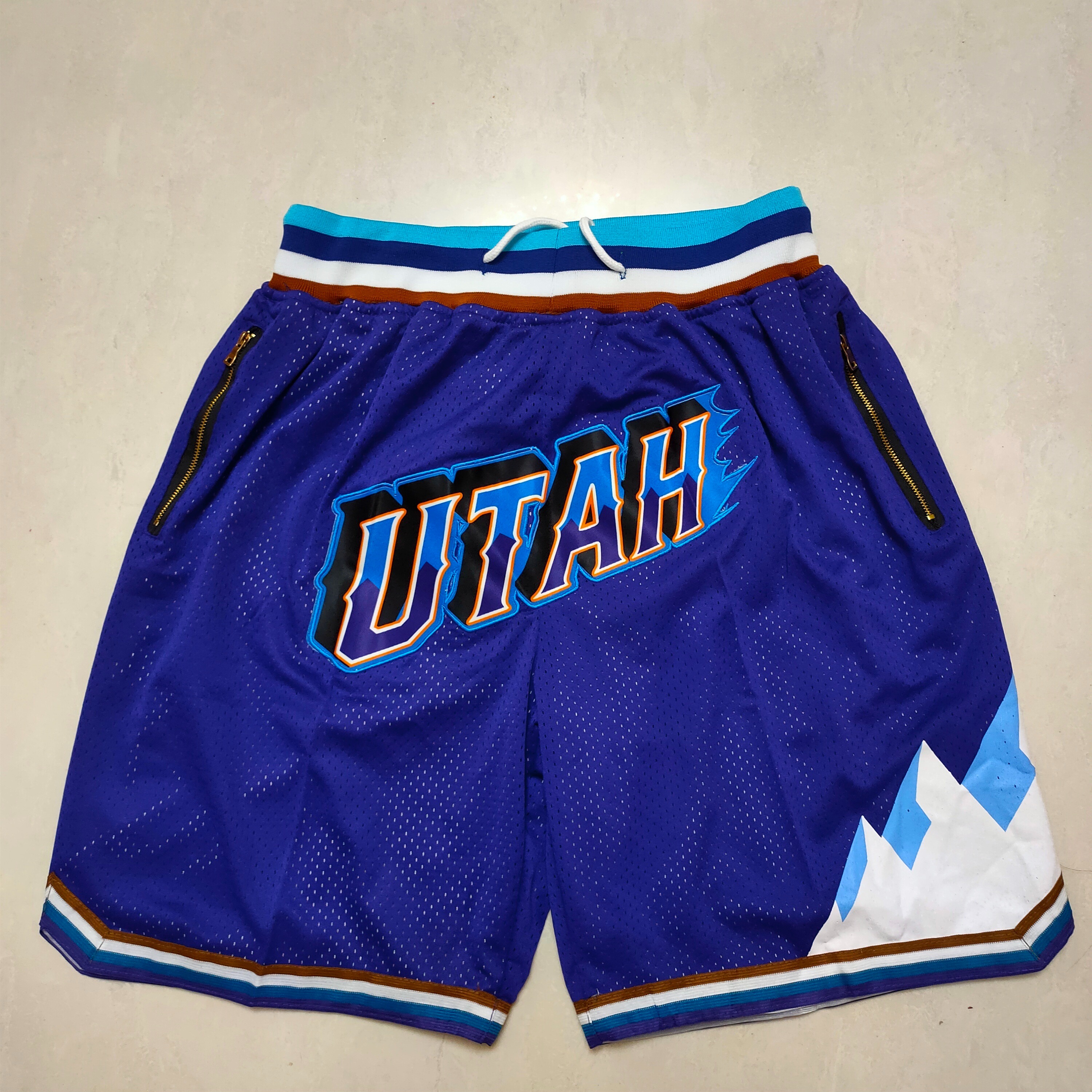 Utah Jazz Just Don Blue Basketball Team Shorts - Limited Shorts | NBA Shorts Utah Jazz Just Don Blue Basketball Team Shorts - Limited Shorts | NBA Shorts
