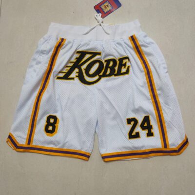 NBA Los Angeles Lakers Nike NBA Swingman White Basketball Shorts - Limited Shorts | NBA Shorts