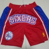 NBA Just Don Philadelphia 76ers 1996-97 Red Basketball Team Shorts - Limited Shorts | NBA Shorts