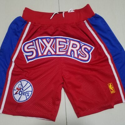 NBA Just Don Philadelphia 76ers 1996-97 Red Basketball Team Shorts - Limited Shorts | NBA Shorts