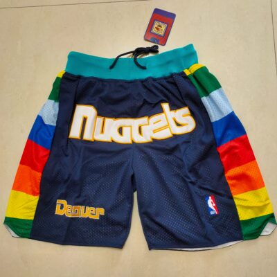 NBA Denver Nuggets Navy M&N x Just Don 1982-83 Classics Shorts Basketball Shorts - Limited Shorts | NBA Shorts