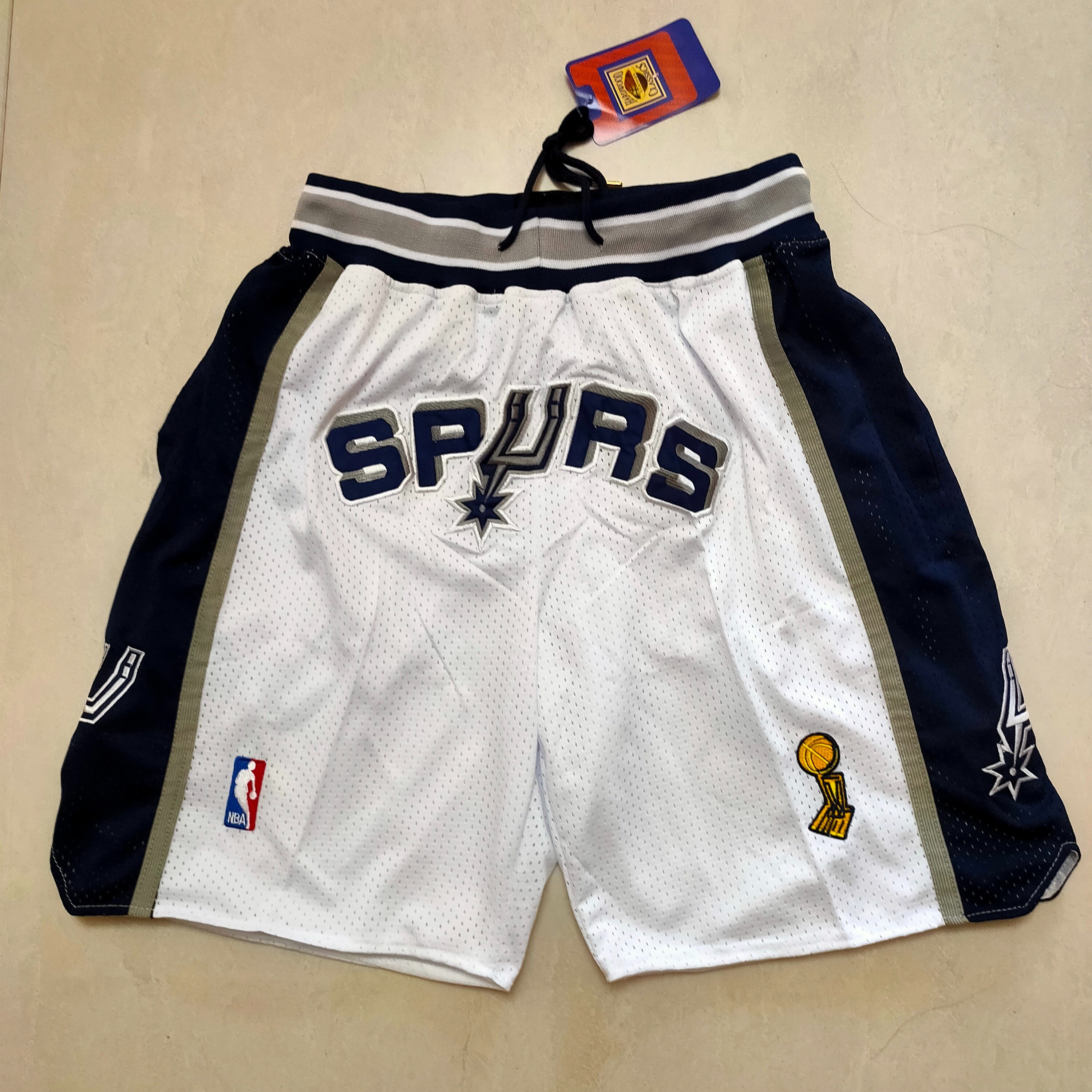 San Antonio Spurs City Edition Swingman 2023/24 White Basketball Team Shorts - Limited Shorts | NBA Shorts San Antonio Spurs City Edition Swingman 2023/24 White Basketball Team Shorts - Limited Shorts | NBA Shorts