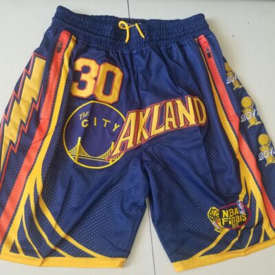 Golden State Warriors City Edition 30 Navy/Gold Basketball Shorts - Limited Shorts | NBA Shorts