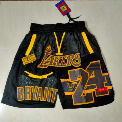 NBA Throwback Anniversary 24  Kobe Bryant Los Angeles Lakers Basketball Shorts - Limited Shorts | NBA Shorts