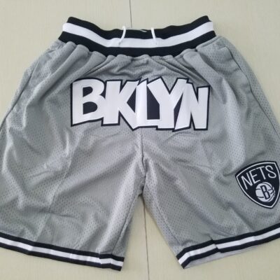 NBA Brooklyn Nets Icon Editio Gray Basketball Shorts - Limited Shorts | NBA Shorts