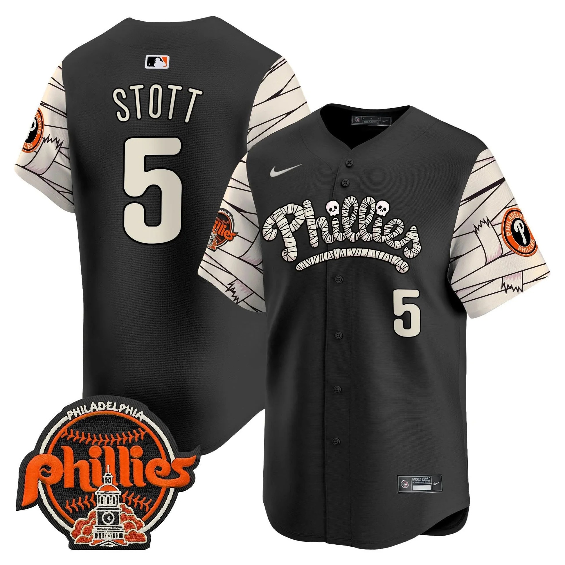Phillies Halloween Vapor Premier Limited Jersey V2 - All Stitched - Limited Jersey | MLB Jersey Phillies Halloween Vapor Premier Limited Jersey V2 - All Stitched - Limited Jersey | MLB Jersey