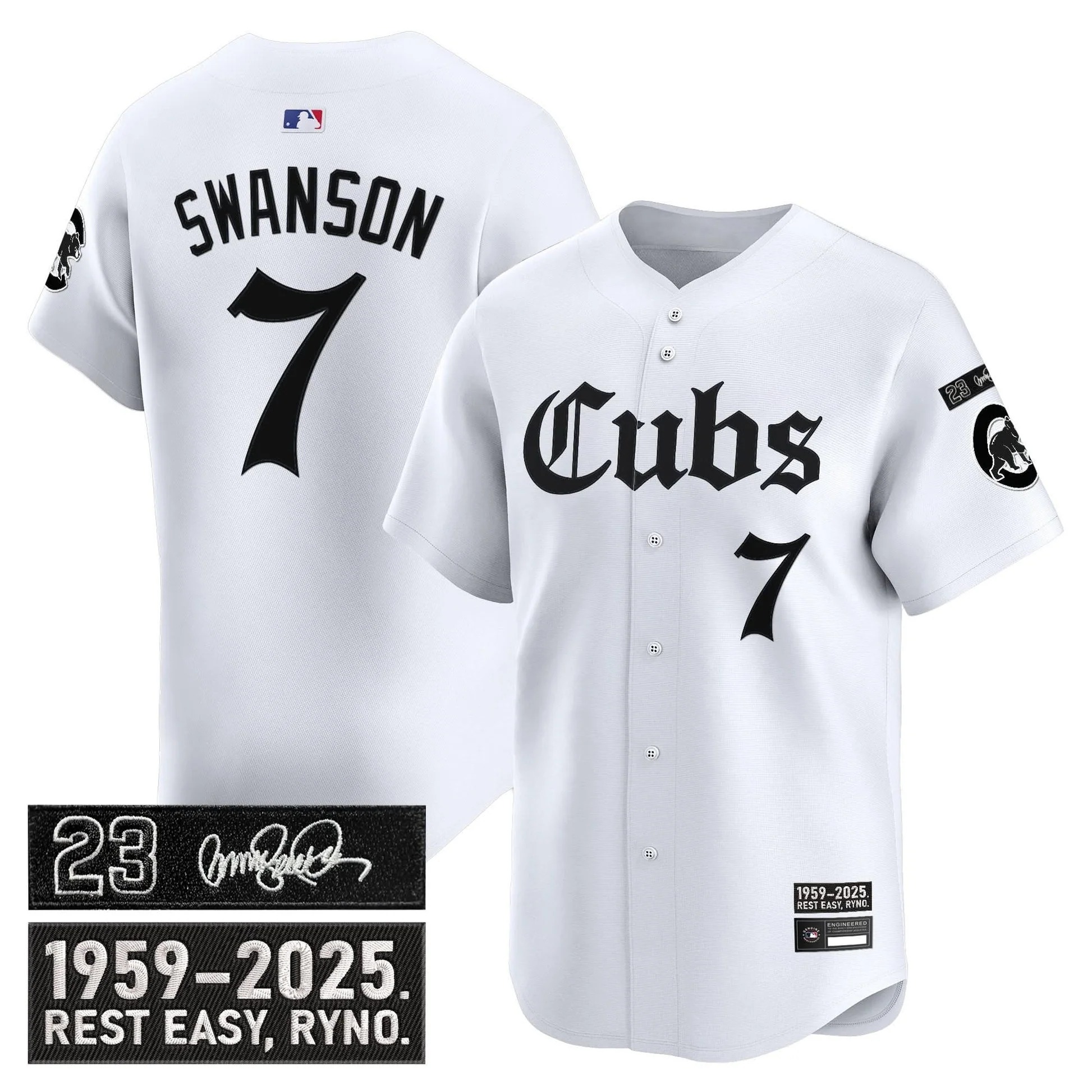Chicago Cubs 'Ryne Sandberg Tribute' Vapor Premier Limited Jersey - Gothic Edition - All Stitched - Limited Jersey | MLB Jersey Chicago Cubs 'Ryne Sandberg Tribute' Vapor Premier Limited Jersey - Gothic Edition - All Stitched - Limited Jersey | MLB Jersey