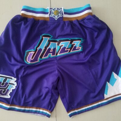 Throw Back 90s Utah Jazz Champion Basketball Shorts - Limited Shorts | NBA Shorts