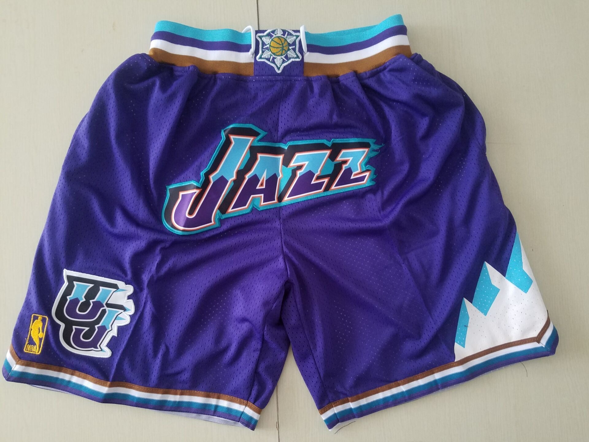 Throw Back 90s Utah Jazz Champion Basketball Shorts - Limited Shorts | NBA Shorts Throw Back 90s Utah Jazz Champion Basketball Shorts - Limited Shorts | NBA Shorts