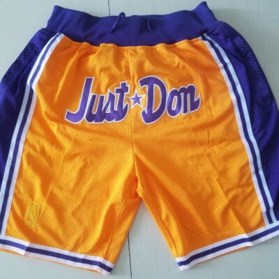 NBA Just Don x Mitchell & Ness Los Angeles Lakers Basketball Team Shorts - Limited Shorts | NBA Shorts