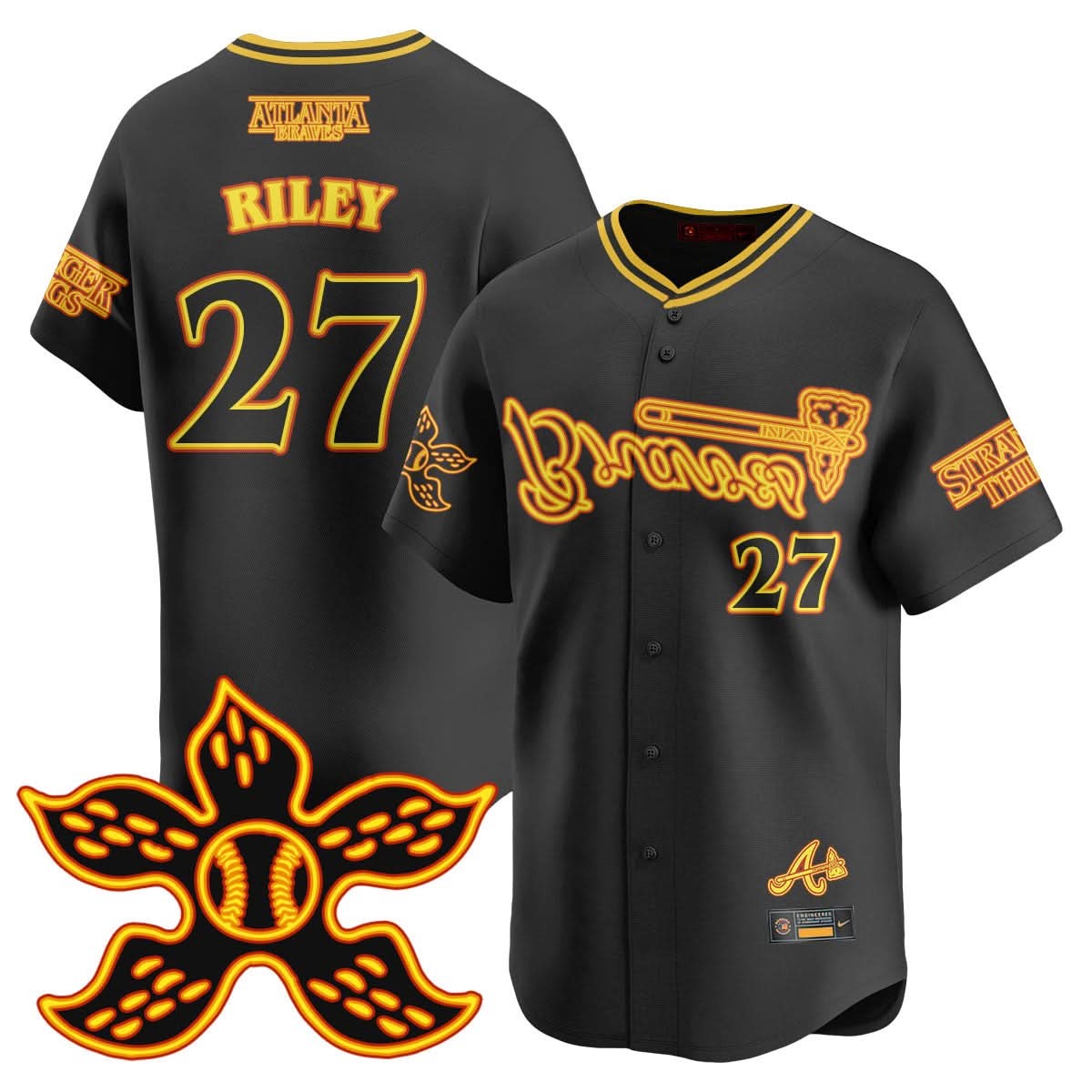 Atlanta Braves Stranger Things 2025 Limited Jersey - All Stitched - Limited Jersey | MLB Jersey Atlanta Braves Stranger Things 2025 Limited Jersey - All Stitched - Limited Jersey | MLB Jersey