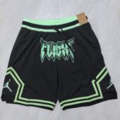 Jordan Black/Green Mesh Basketball Shorts - Classic Logo Edition - Limited Shorts | NBA Shorts