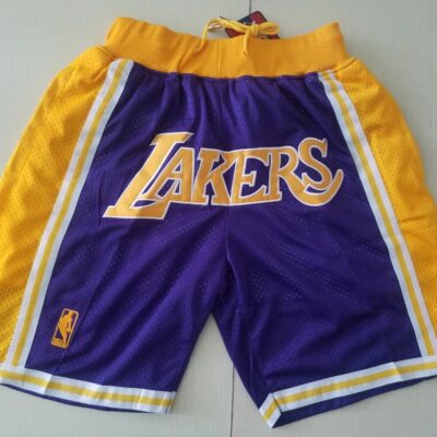 NBA Mitchell & Ness Just Don 7 inch Los Angeles Lakers 1996-97 Basketball Team Shorts - Limited Shorts | NBA Shorts