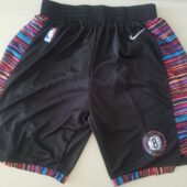 NBA Brooklyn Nets x Kaws City Edition Swingman Black Basketball Team Shorts - Limited Shorts | NBA Shorts