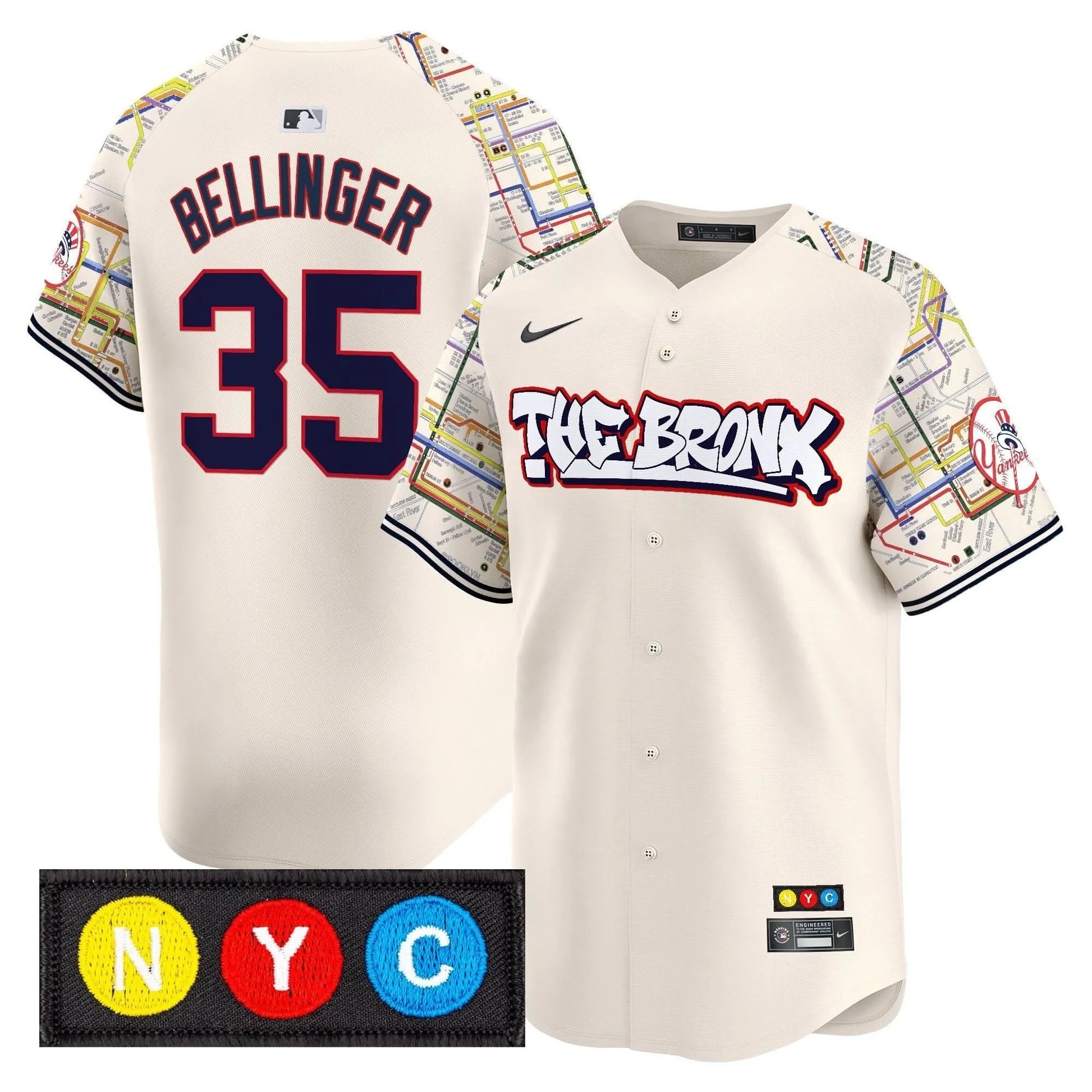 New York Yankees The Bronx Subway Style Vapor Premier Limited Jersey - Stitched - Limited Jersey | MLB Jersey New York Yankees The Bronx Subway Style Vapor Premier Limited Jersey - Stitched - Limited Jersey | MLB Jersey