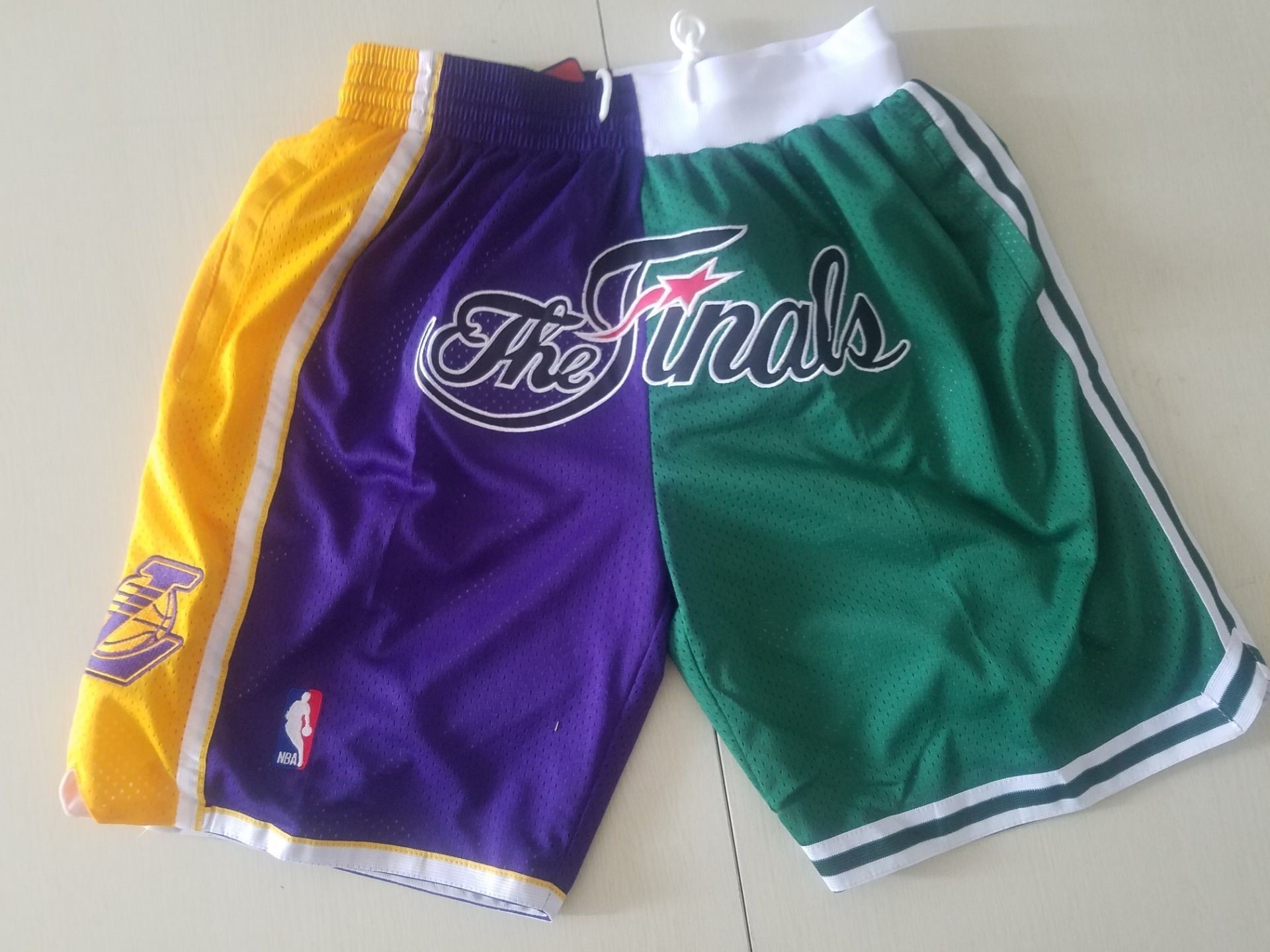 NBA Mitchell & Ness Just Don NBA Finals 2008 Lakers & Celtics Basketball Team Shorts - Limited Shorts | NBA Shorts NBA Mitchell & Ness Just Don NBA Finals 2008 Lakers & Celtics Basketball Team Shorts - Limited Shorts | NBA Shorts
