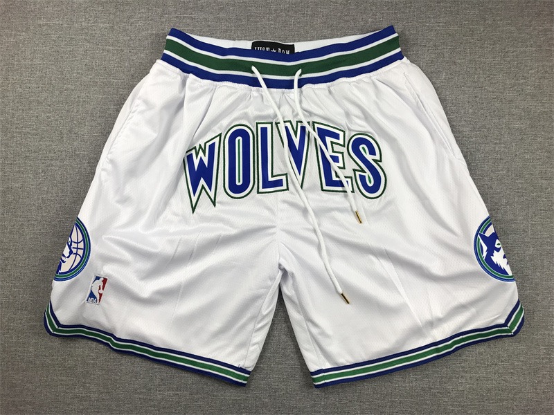 NBA Minnesota Timberwolves White Hardwood Classics Mitchell & Ness White Shorts - Limited Shorts | NBA Shorts NBA Minnesota Timberwolves White Hardwood Classics Mitchell & Ness White Shorts - Limited Shorts | NBA Shorts
