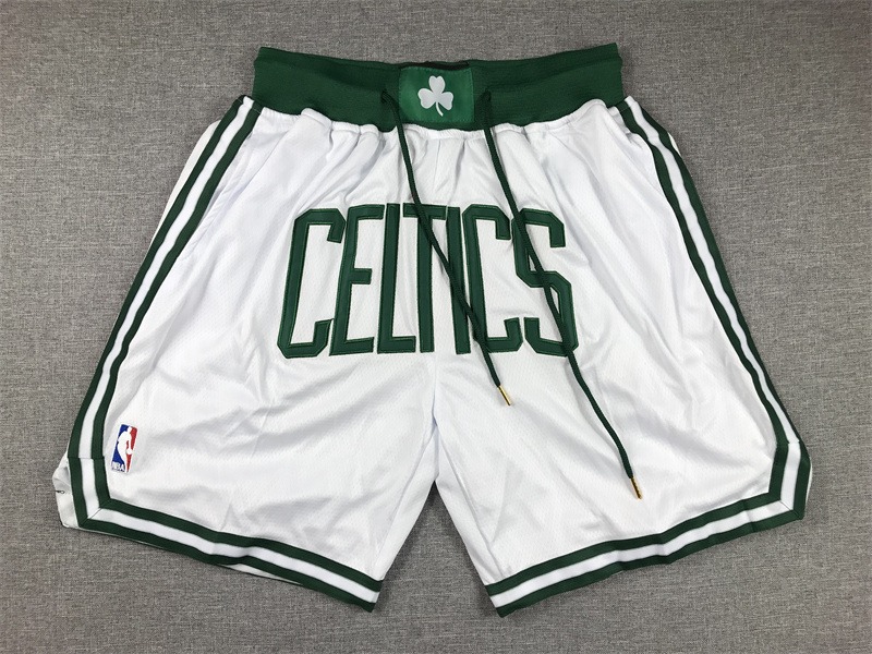 NBA Boston Celtics Basketball Shorts Stitched White Shorts - Limited Shorts | NBA Shorts NBA Boston Celtics Basketball Shorts Stitched White Shorts - Limited Shorts | NBA Shorts