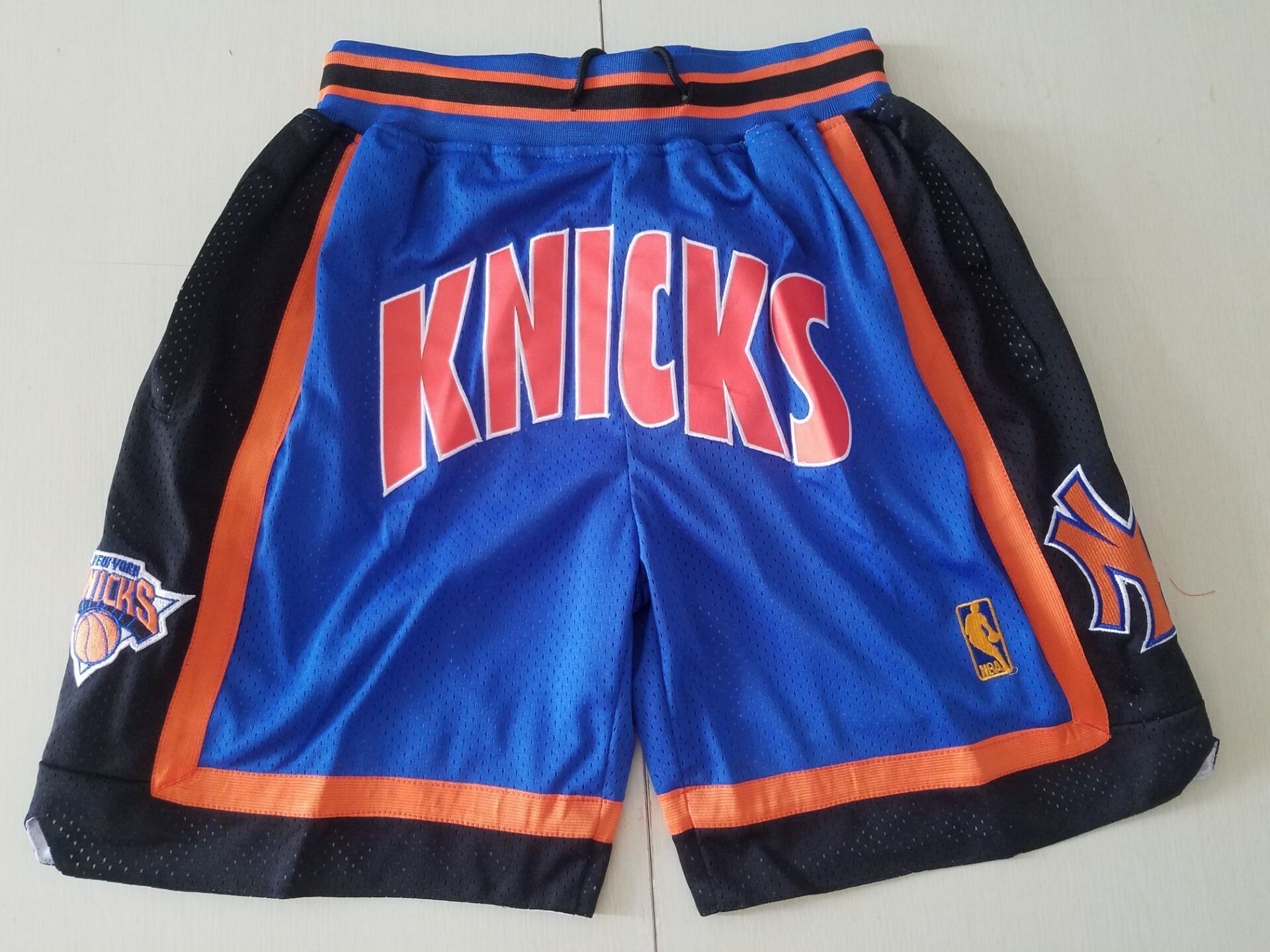 Just Don NBA Swingman Icon New York Knicks Rush Blue/Brilliant Orange/White Basketball Team Shorts - Limited Shorts | NBA Shorts Just Don NBA Swingman Icon New York Knicks Rush Blue/Brilliant Orange/White Basketball Team Shorts - Limited Shorts | NBA Shorts